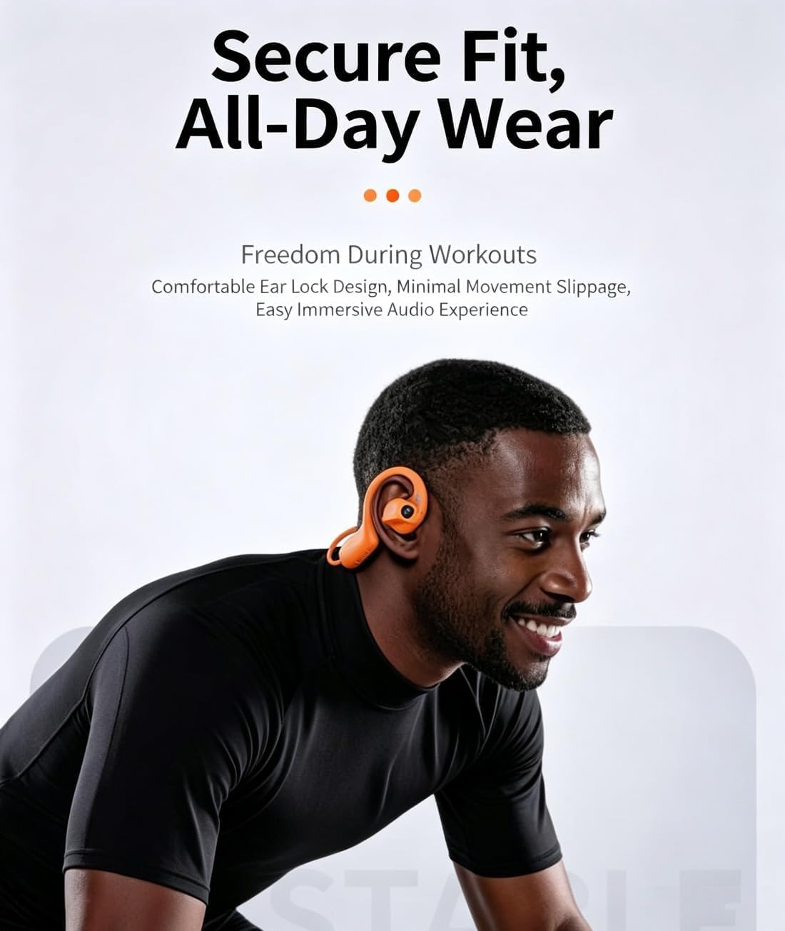 8mp Smart Camera Open-Ear Headset EIS Video, Ai, Ip54 Waterproof (Black) | Open Ear Bluetooth 5.4 Wireless Earphones with AI Translation, Dual Mic, for Running, Cycling and Travel
