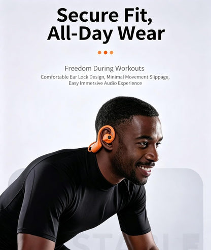 8mp Smart Camera Open-Ear Headset EIS Video, Ai, Ip54 Waterproof (Black) | Open Ear Bluetooth 5.4 Wireless Earphones with AI Translation, Dual Mic, for Running, Cycling and Travel
